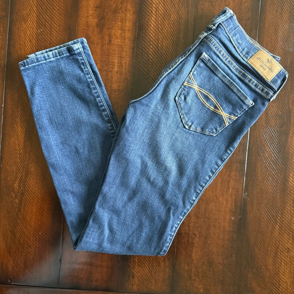 Abercrombie Kids Dark Blue Jean Leggings